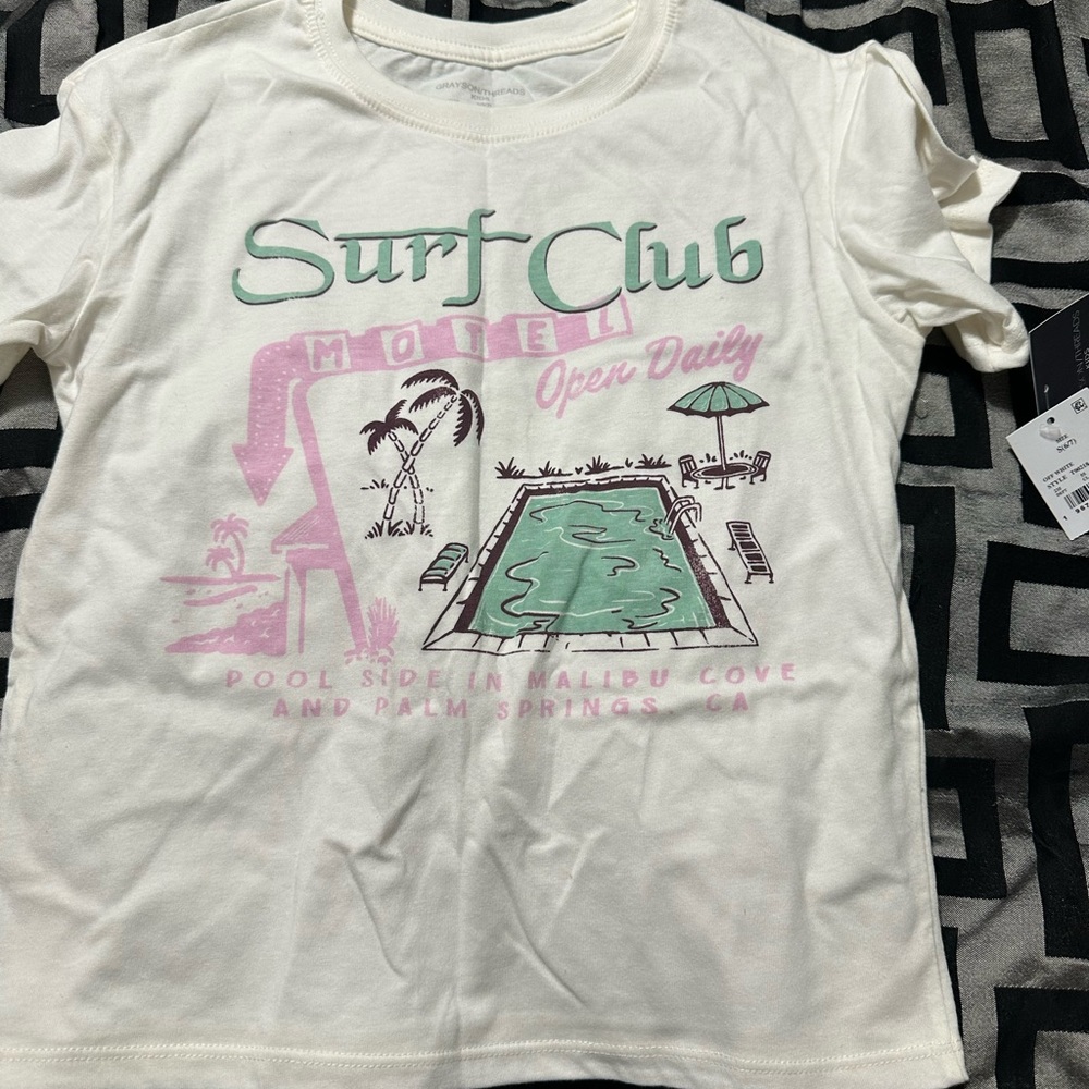 Grayson Threads Cream Surf Club Kids T-Shirt